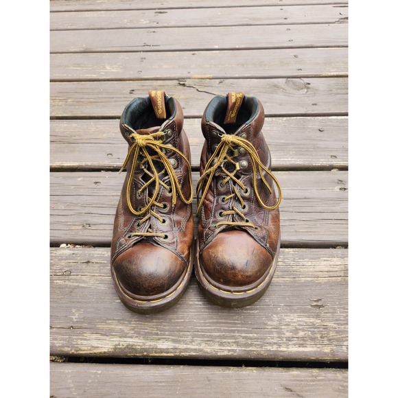 Dr. Martens 8287 Boots Brown Leather‎ Made in England Lace Up Size 9 main image 3